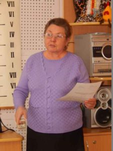 Саблина Т.М. читает стихи собственного сочинения.